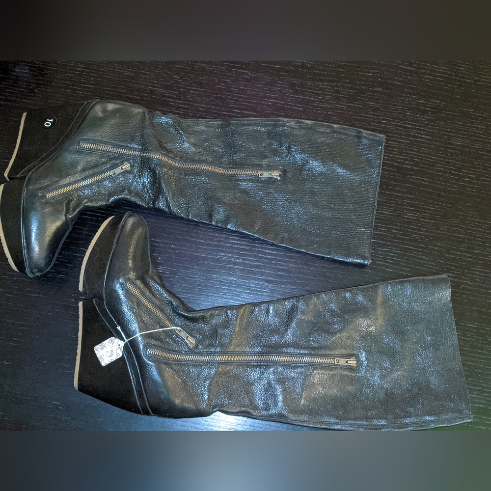 Super Sweet sz 10- Excellent condition! - gorg & unique leather boots 💕🔥🔥